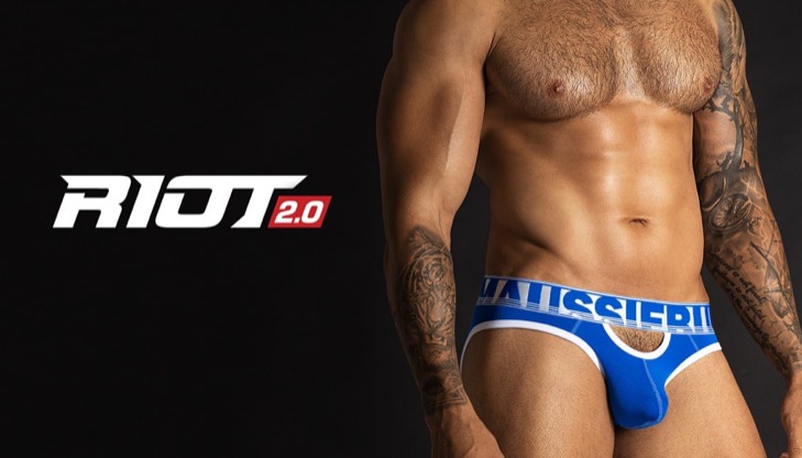 Prodyšné slipy z mikrovlákna AussieBum RIOT 2.0 Brief Royal2 - kópia_729px